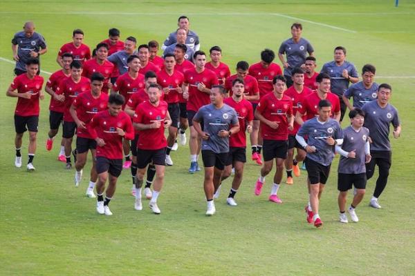 Timnas Inodnesia Latihan Perdana Jelang Babak Kualifikasi Piala Dunia 2026