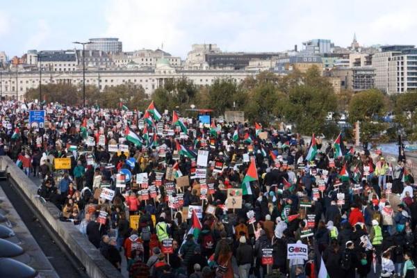 Ratusan Ribu Orang Unjuk Rasa di Berbagai Negara Mendukung Warga Palestina