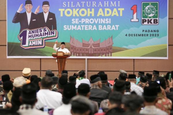Siap Menangkan AMIN, Ratusan Tokoh Adat Sumbar Jumpa Cawapres Gus Imin