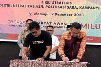 Bawaslu dan AMSI Sulbar Kerja Sama Cegah Hoaks dalam Pemilu 2024