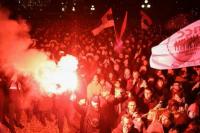 Ribuan Orang Berunjuk Rasa di Beograd Tuntut Pembatalan Pemilu yang Tidak Adil