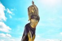 Patung Shakira Setinggi 6,4 Meter Dibangun di Barranquilla Kolombia