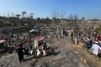 Kamp Bangladesh Terbakar, Hampir 7.000 Warga Rohingya Kehilangan Tempat Tinggal