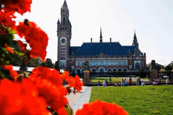 Gedung Mahkamah Internasional di Den Haag, Belanda 22 Agustus 2023. Foto: Reuters 