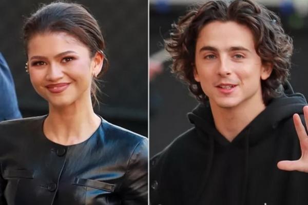 Promosikan Film Dune: Part Two, Zendaya dan Timothee Chalamet Tampil Gaya Serba Hitam