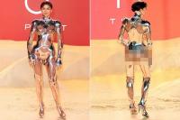 Tur Pers Dune: Part Two, Zendaya Tampil ala Robot Couture yang Berani