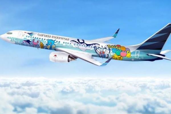Kreatif, Garuda Luncurkan Pesawat Bercorak Pokemon