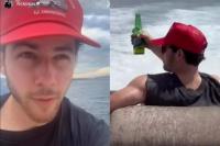 Tur di Australia, Nick Jonas Dihantam Ombak saat Naik Perahu di Sydney Harbour