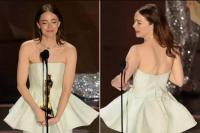 Gaun Louis Vuitton Robek di Panggung Oscar 2024, Emma Stone Salahkan Ryan Gosling