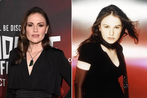 Anna Paquin sekarang, dan sebagai Rogue di X-Men pada tahun 2000. (FOTO: EAMONN M. MCCORMACK/GETTY; JOE PUGLIESE / 20TH CENTURY FOX) 