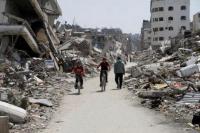 Enam Bulan Perang, Jalanan Gaza yang Dulu Ramai Kini Sepi dan Dipenuhi Puing