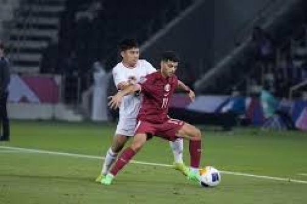 Qatar versus Yordania di Piala Asia U-23 