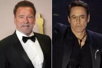 Arnold Schwarzenegger; Robert Downey Jr (FOTO :JEFF KRAVITZ/FILMMAGIC; CAROLINE BREHMAN/EPA-EFE/SHUTTERSTOCK)