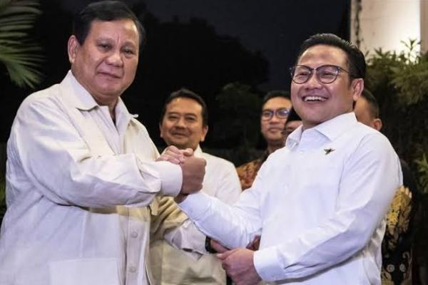 Presiden Terpilih Prabowo Subianto dan Ketua Umum DPP PKB Muhaimin Iskandar 