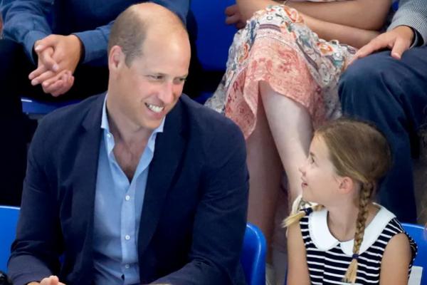 Pangeran William dan Putri Charlotte di Commonwealth Games pada 2 Agustus 2022. (FOTO:MAX MUMBY/INDIGO/GETTY) 