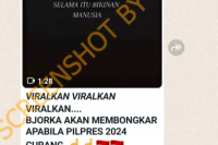 Hoaks, Bjorka Akan Bongkar Jika Terjadi Kecurangan Pilpres 2024