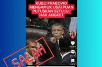 Hoaks, Video Kubu Prabowo Ngamuk Akibat Ketua DPR Setujui Hak Angket