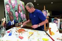 Mantan Presiden AS George W. Bush Tampilkan 60 Lukisan Karyanya di Taman Hiburan Disney