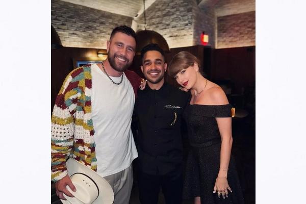 Travis Kelce dan Taylor Swift. (FOTO: SACHA_TANHA/ INSTAGRAM) 