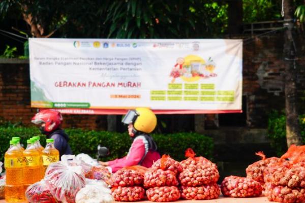 Badan Pangan Nasional/National Food Agency (NFA) menggelar Gerakan Pasar Murah (GPM) bawang merah dan komoditas lain di wilayah Jakarta. (foto;NFA) 