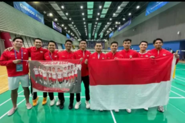 Kalah 1-3 dari China, Indonesia berhasil menjadi runner up Piala Thomas 2024 (foto:PBSI) 