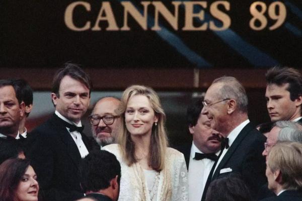 Meryl Streep di Festival Film Cannes 1989. (FOTO: AFP VIA GETTY IMAGE) 