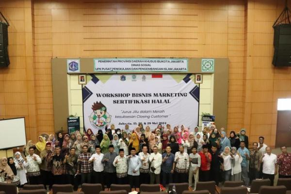 LPPOM MUI DKI Jakarta menggelar Workshop Bisnis Marketing ke-2 terkait Sertifikasi Halal, yang digelar di Ruang Teater Gedung Sosial Budaya Jakarta Islamic Centre (Foto: Ist) 