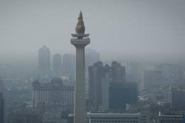 Ilustrasi polusi Jakarta 