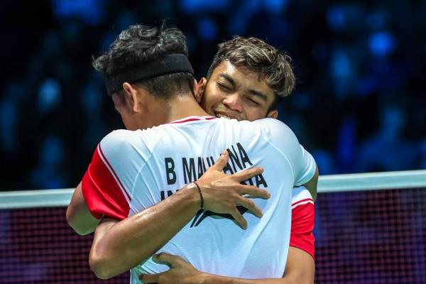 Ganda putra Indonesia Bagas Maulana dan Muhammad Shohibul Fikri. Foto: djarum badminton 