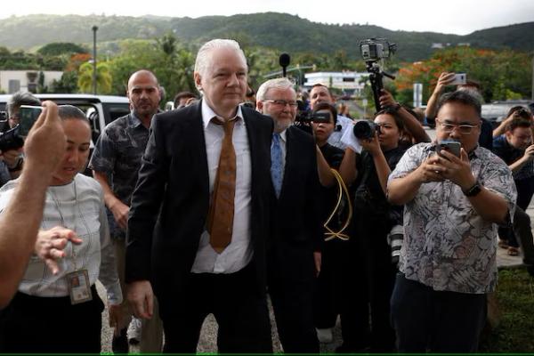 Sidang Pembebasan Assange Digelar di Saipan, Wilayah Kepulauan Pasifik