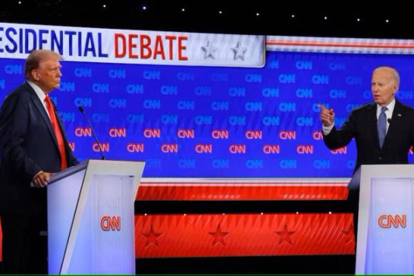 Debat Pilpres AS: Biden Terbata, Trump Lontarkan Rentetan Kebohongan