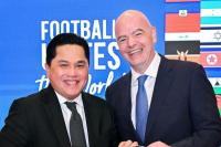 Presiden FIFA Gianni Infantino (kanan) dan Ketum PSSI Erick Thohir (kanan) (Foto: Instagram @gianni_infantino)