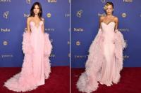 Eiza Gonzalez dan Rita Ora Tampil Kembaran dengan Gaun Tamara Ralph Pink di Emmy Awards 2024