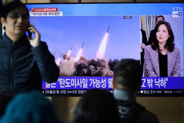 Korut Tembakkan Rudal Jarak Pendek dan Kecam Latihan Militer AS-Jepang-Korsel