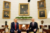 Disambut Ramah di Gedung Putih, Biden-Trump Langsung Bahas Ukraina
