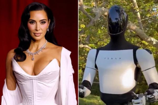 Kim Kardashian Pamer Mainan Mewahnya Robot Tesla