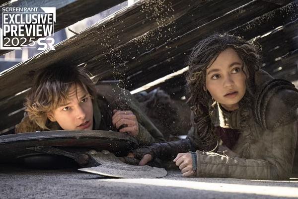 Inilah Gambar Pertama How to Train Your Dragon Live-Action: Hiccup dan Astrid Bersembunyi