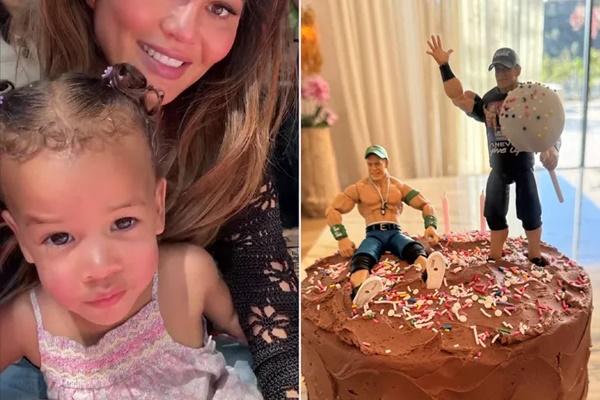 Chrissy Teigen Bersyukur Bisa Pulang ke Rumah Rayakan Ulang Tahun Ke-2 Putrinya Esti