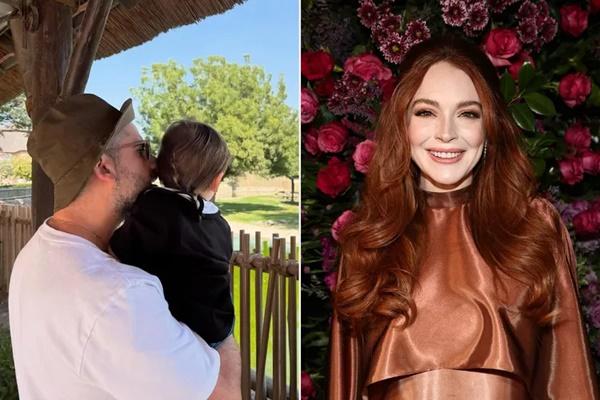 Lindsay Lohan Bagikan Foto Pertama Putranya Luai di Kebun Binatang dengan Suaminya Bader Shammas