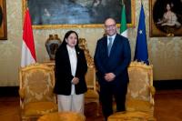 Singgung Pembelian 2 Kapal Pertahanan, Puan Bertemu Pimpinan Parlemen Italia