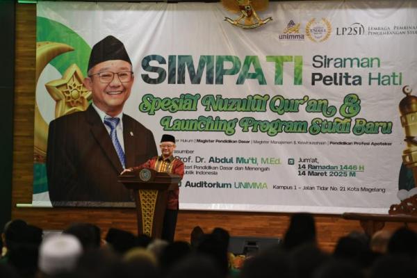 Sambangi Magelang, Mendikdasmen Bicara Pentingnya Pendidikan dalam Membangun Masyarakat