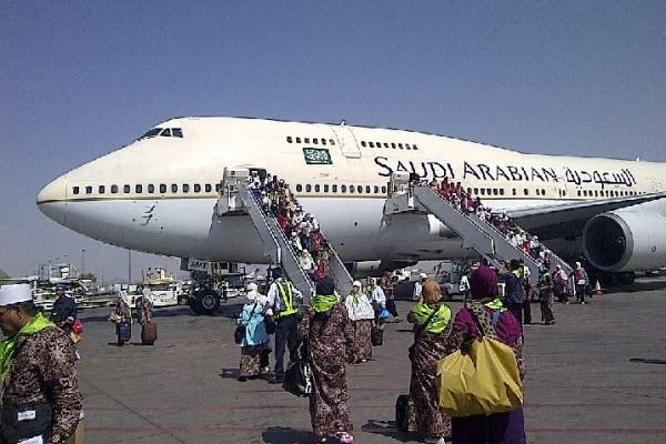 Pesawat angkutan haji Saudi Arabian Airlines. Foto: ist 