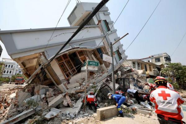 Tanpa AS, China Turun Tangan Bantu Myanmar yang Dilanda Gempa