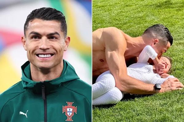 `Hot Daddy`, Cristiano Ronaldo Tunjukkan Rasa Sayang pada Putri dan Mendiang Putranya