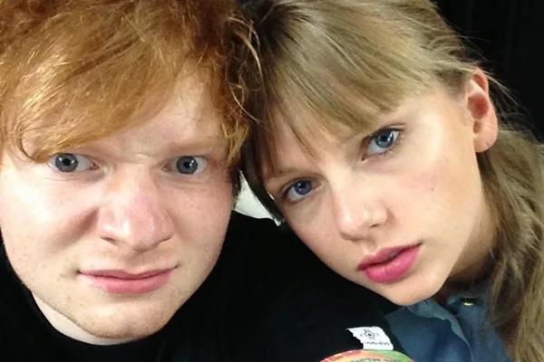 Promosikan Lagu `Old Phone`, Ed Sheeran Muncul dengan Foto Selfie Lama Bareng Taylor Swift
