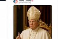 Trump Unggah Foto AI Dirinya sebagai Paus, Uskup di New York Mengkritik