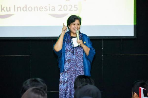 Wakil Ketua MPR RI Lestari Moerdijat saat menjadi pembicara pada peringatan Hari Kebangkitan Nasional di Sekolah HighScope Indonesia, di Jakarta, Selasa (Foto: Humas MPR) 