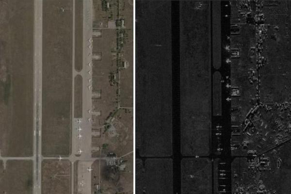 Citra Satelit Tunjukkan Serangan Ukraina Hancurkan dan Rusak Pesawat Pengebom Rusia