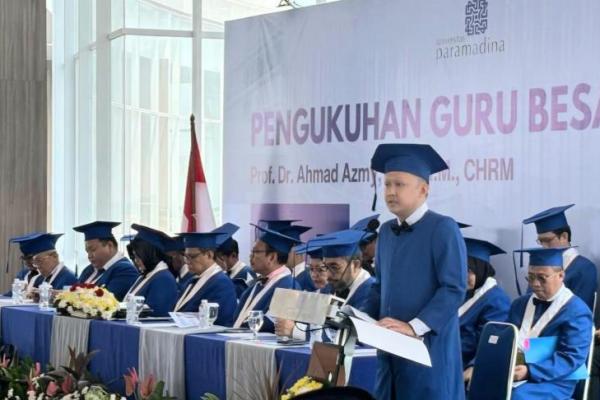 Prof. Ahmad Azmy Dikukuhkan Sebagai Guru Besar Bidang SDM Strategis Univ. Paramadina