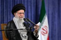Pemimpin Tertinggi Iran Ayatollah Ali Khamenei berbicara dalam sebuah pertemuan di Teheran, Iran, 20 Mei 2025. (FOTO: WANA/AFP)